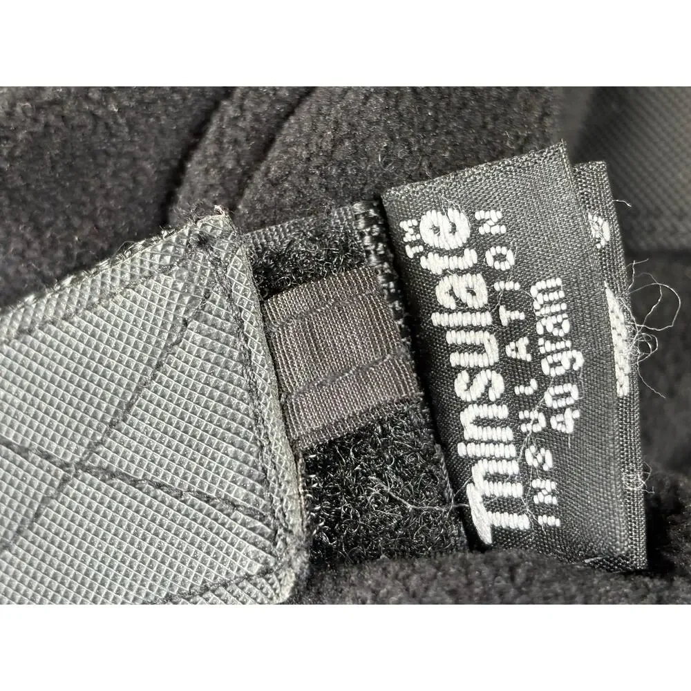 Thinsulate Gloves Mens XL Black Waterproof Fleece 40g Winter Ski Grip Hiking
